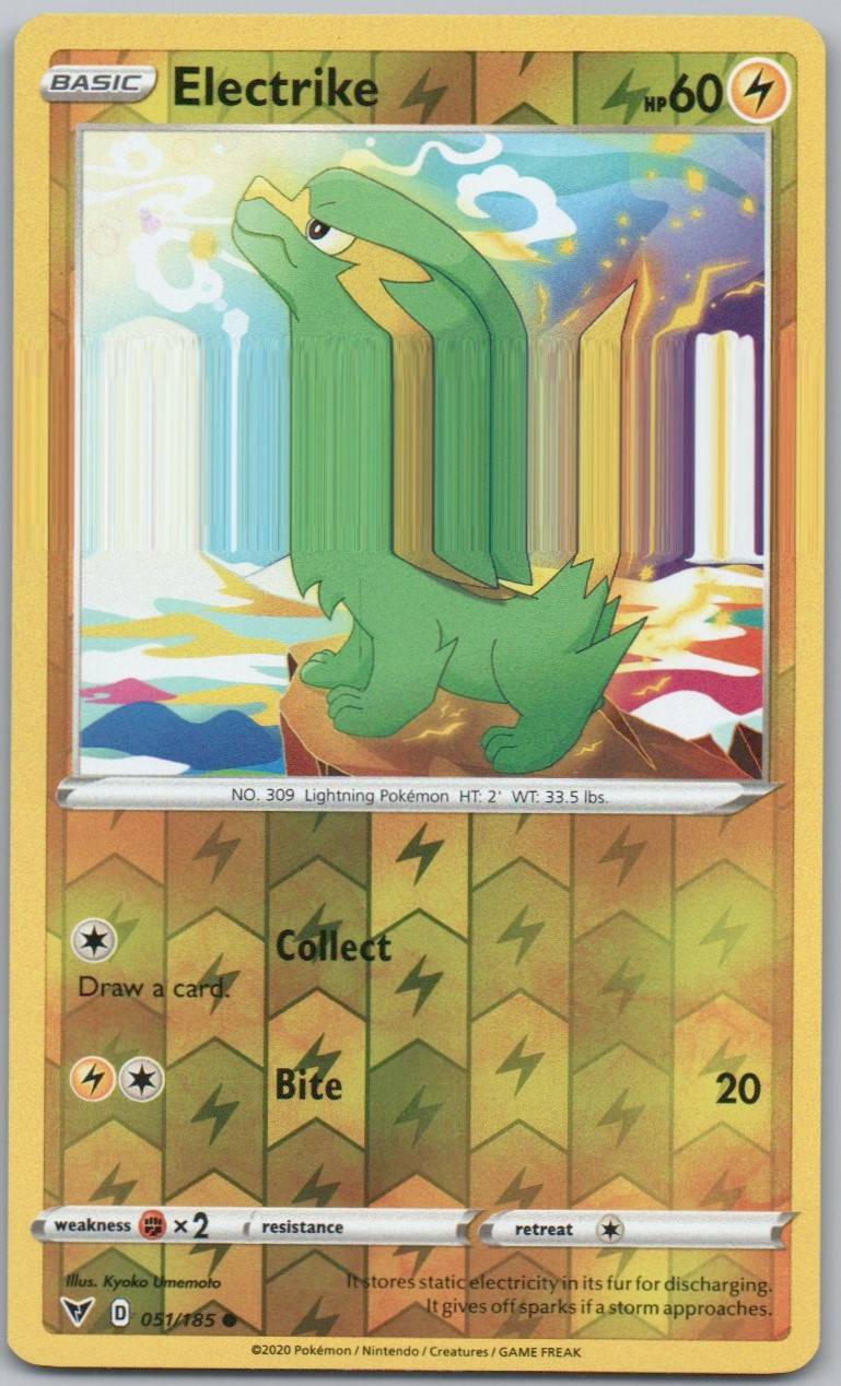 Electrike 051 Reverse Holo Lightning Card - Vivid Voltage
