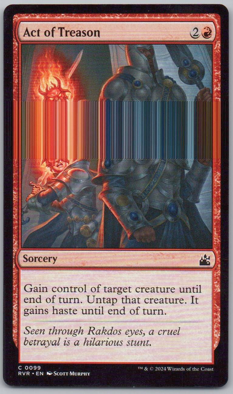 Act of Treason 99 Normal Sorcery Card - Ravnica Remastered