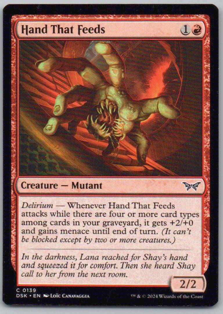 Hand That Feeds 139 Normal Creature Card - Duskmourn: House of Horror