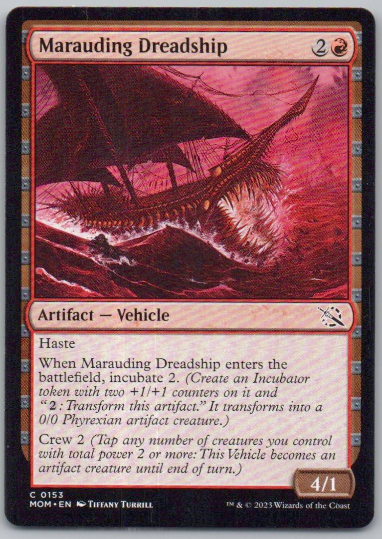 Marauding Dreadship 153 0 Artifact Card - March of the Machine