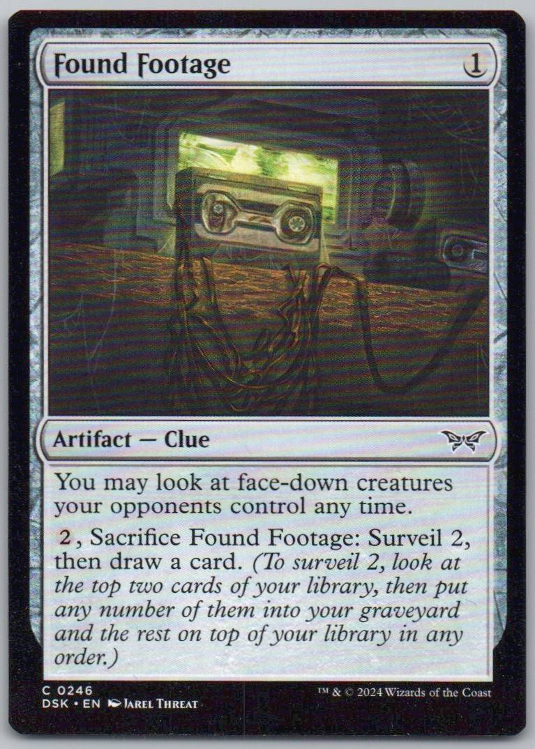 Found Footage 246 Normal Artifact Card - Duskmourn: House of Horror