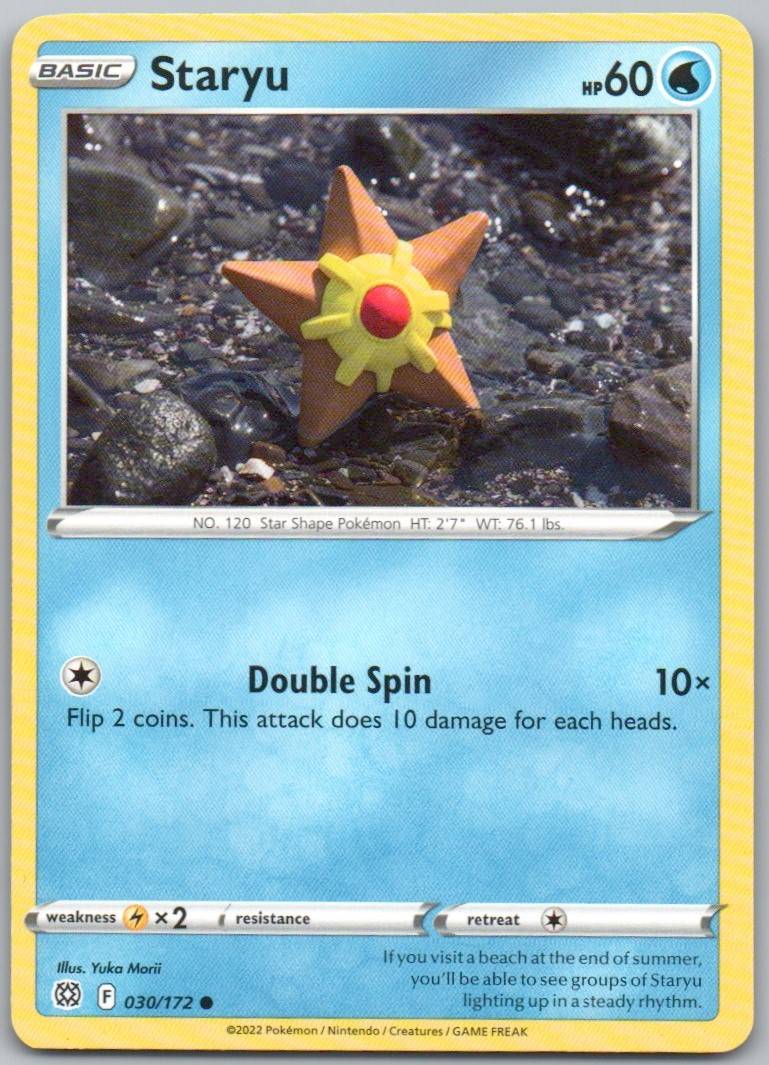 Staryu 030 Normal Water Card - Brilliant Stars