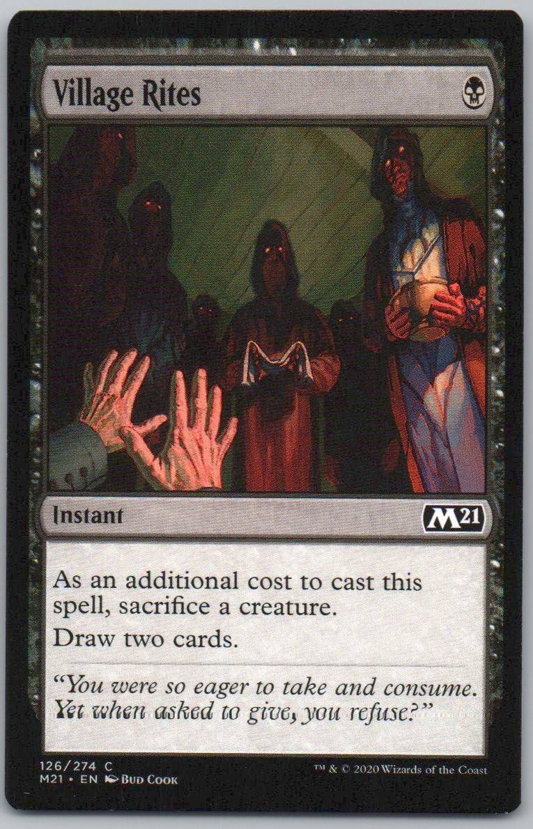 Village Rites 126 0 Instant Card - Core Set 2021