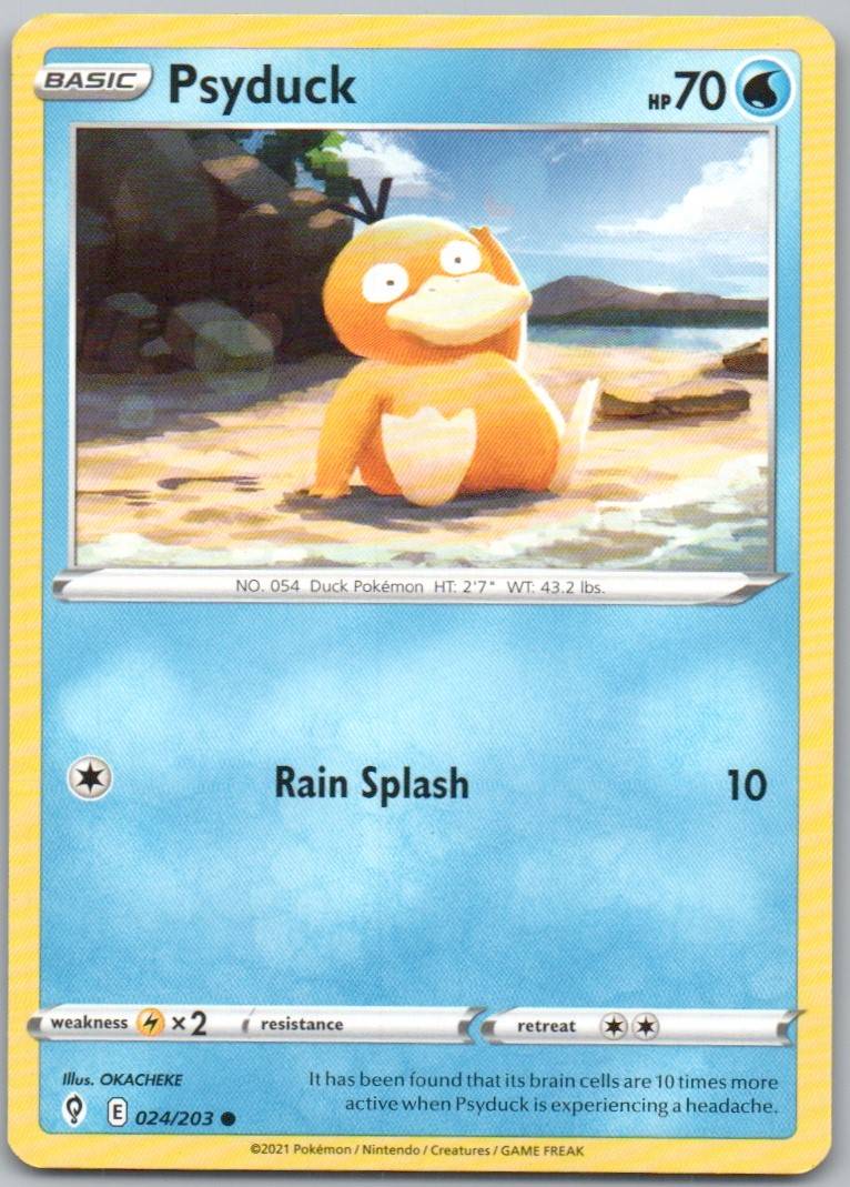 Psyduck 024 Normal Water Card - Evolving Skies