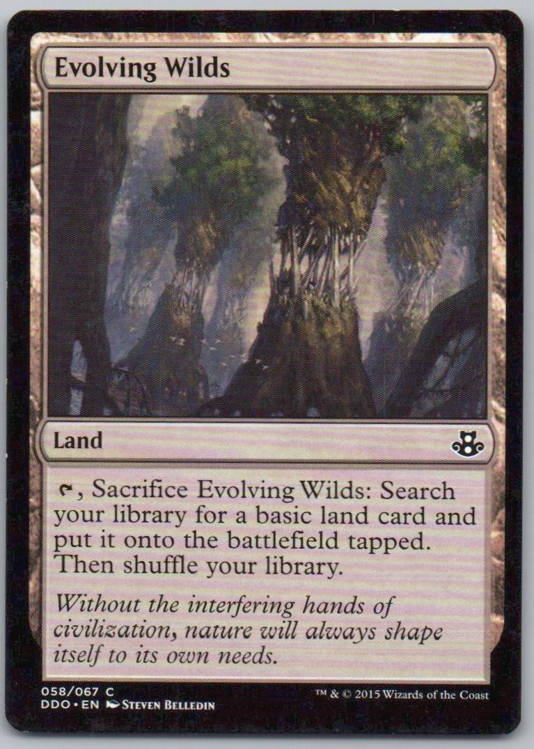 Evolving Wilds 58 Normal Land Card - Duel Decks: Elspeth vs. Kiora