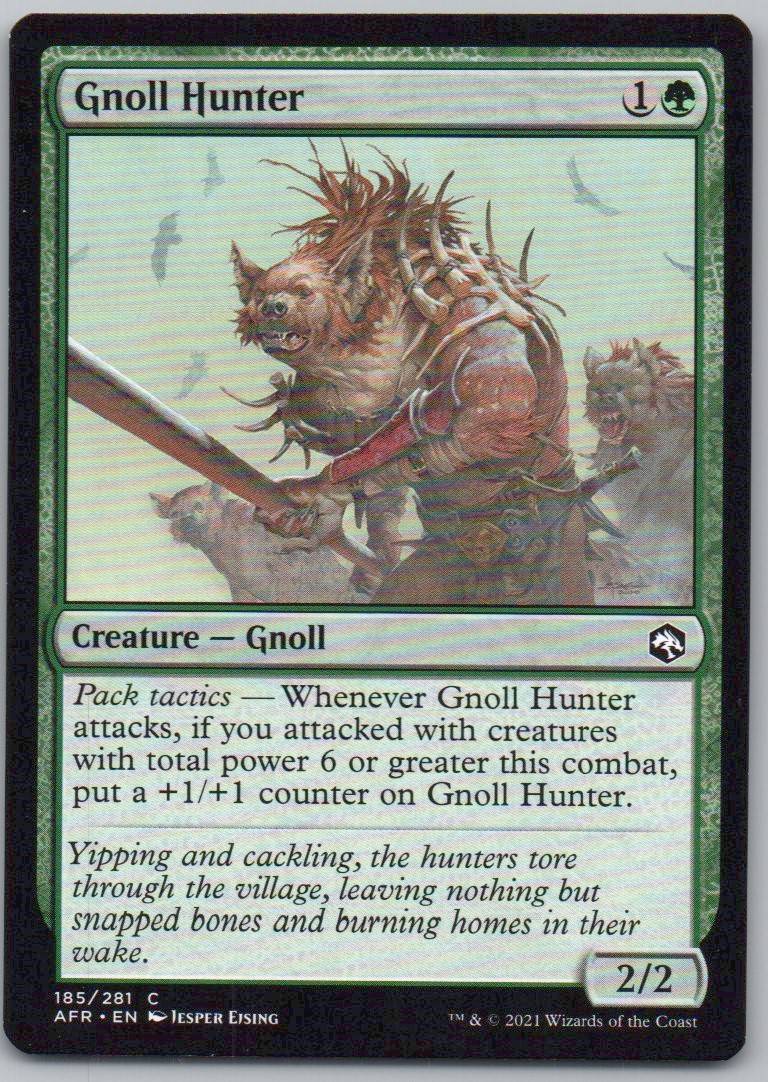 Gnoll Hunter 185 Normal Creature Card - Adventures in the Forgotten Realms