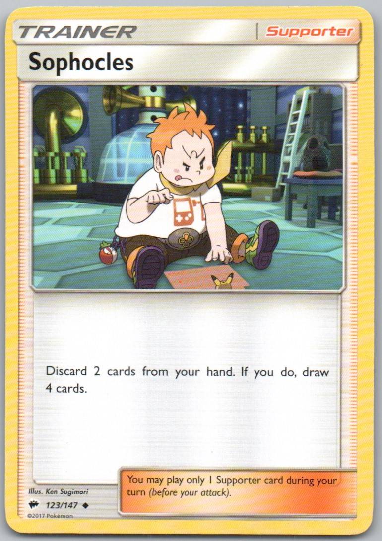 Sophocles 123 Normal Trainer Card - Burning Shadows