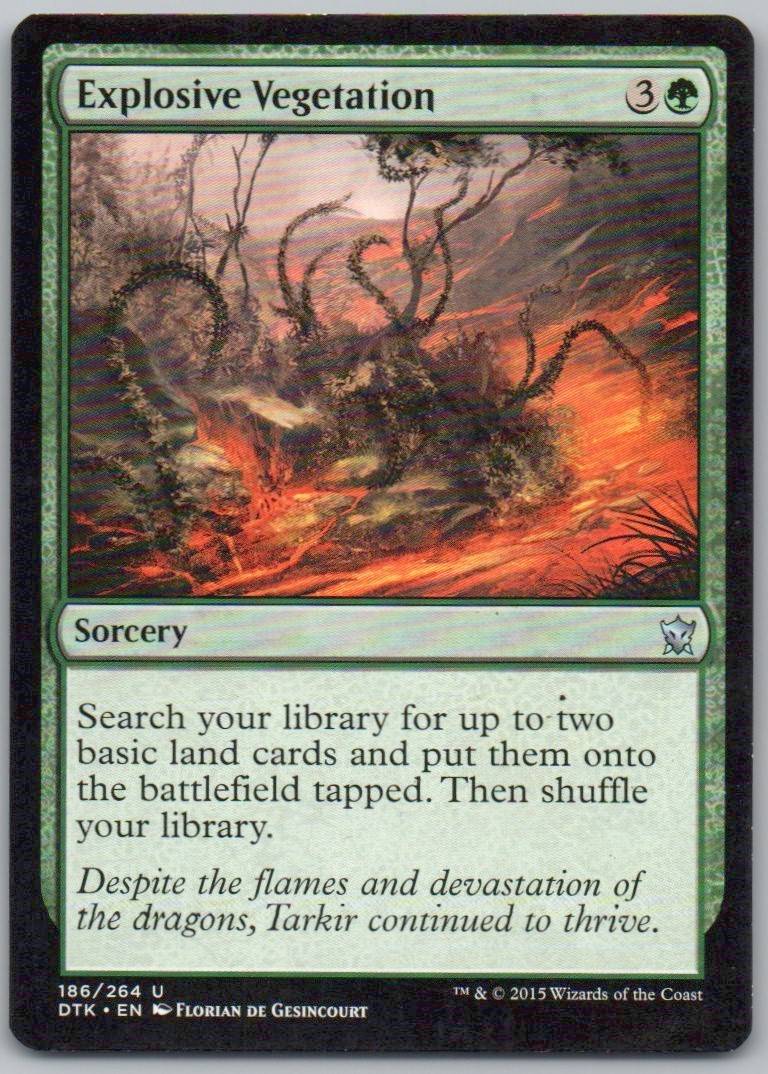 Explosive Vegetation 186 Normal Sorcery Card - Dragons of Tarkir