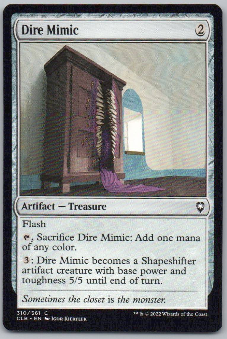 Dire Mimic 310 Normal Artifact Card - Commander Legends: Battle for Baldur's Gate