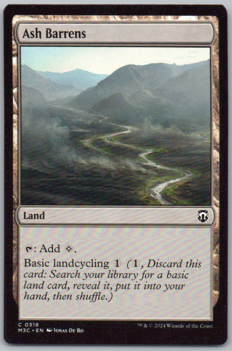 Ash Barrens 318 0 Land Card - Commander: Modern Horizons 3