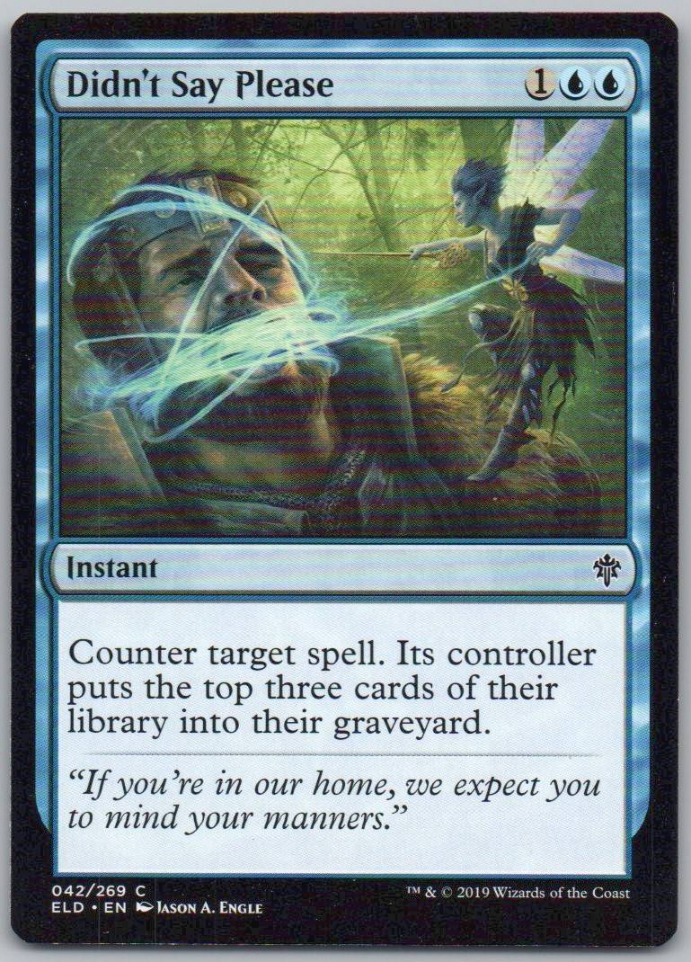 Didn't Say Please 42 Normal Instant Card - Throne of Eldraine
