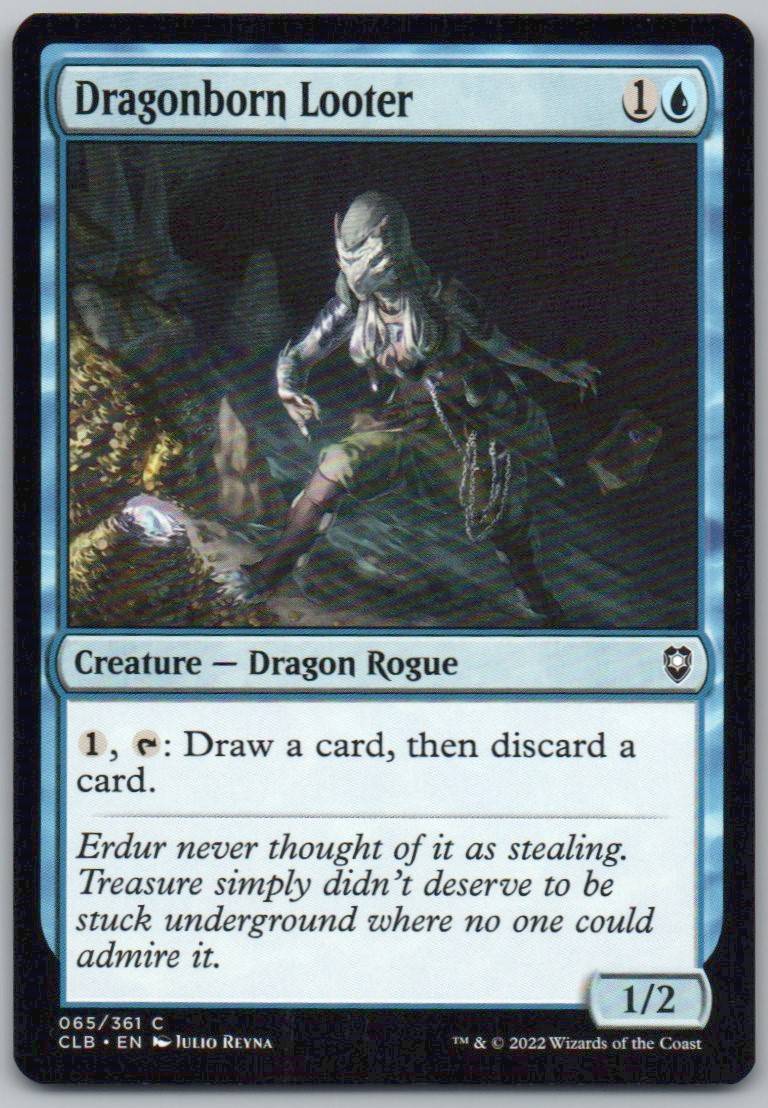 Dragonborn Looter 65 Normal Creature Card - Commander Legends: Battle for Baldur's Gate