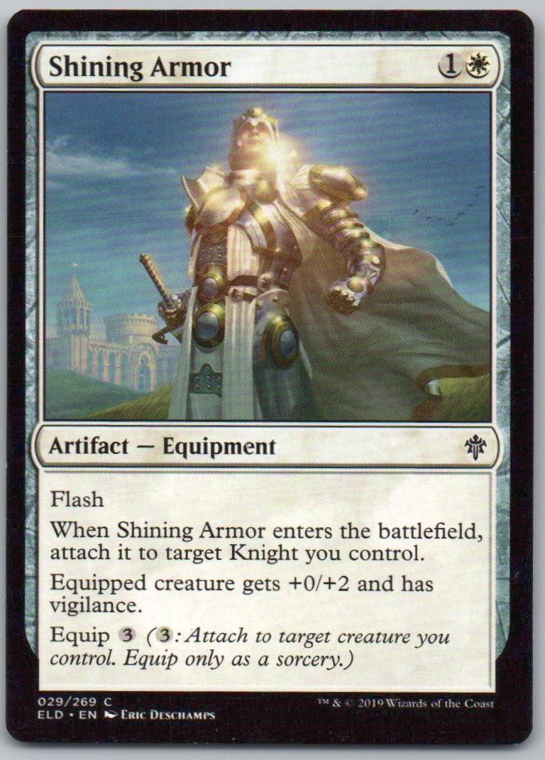 Shining Armor 29 Normal Artifact Card - Throne of Eldraine