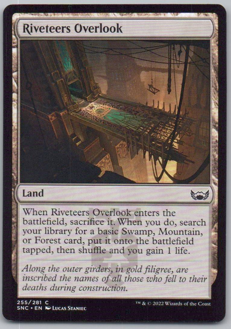Riveteers Overlook 255 Normal Land Card - Streets of New Capenna