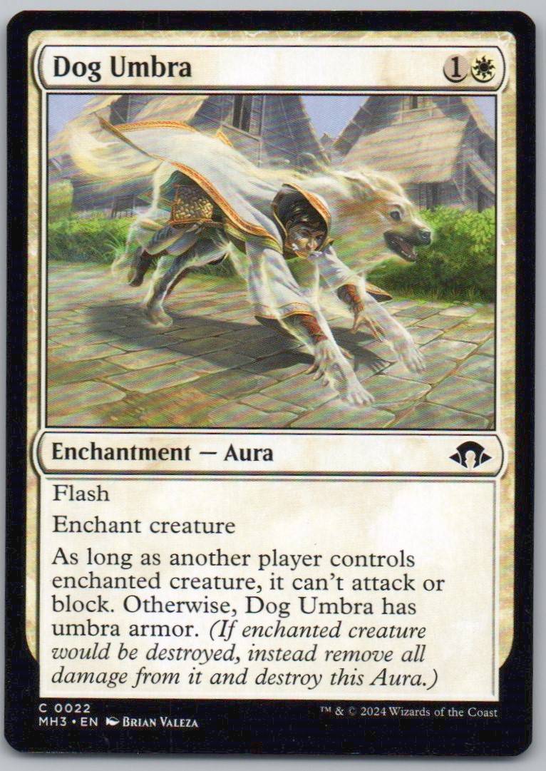 Dog Umbra 22 0 Enchantment Card - Modern Horizons 3