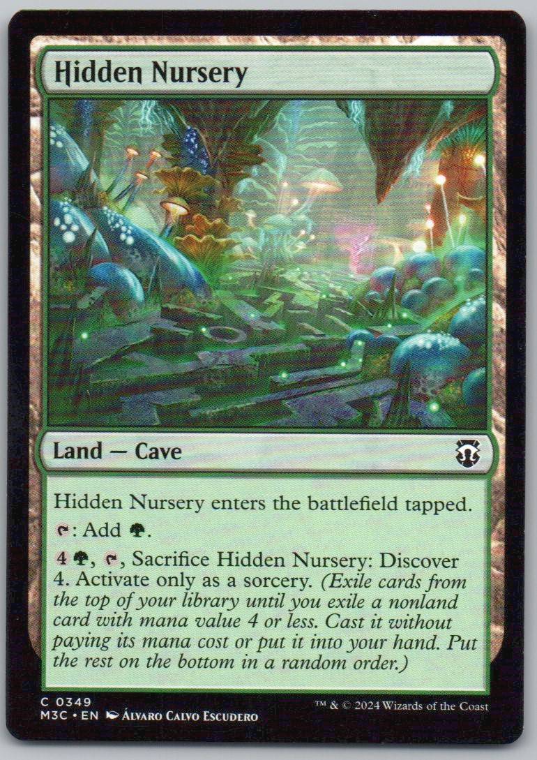 Hidden Nursery (Ripple Foil) 349 0 Land Card - Commander: Modern Horizons 3