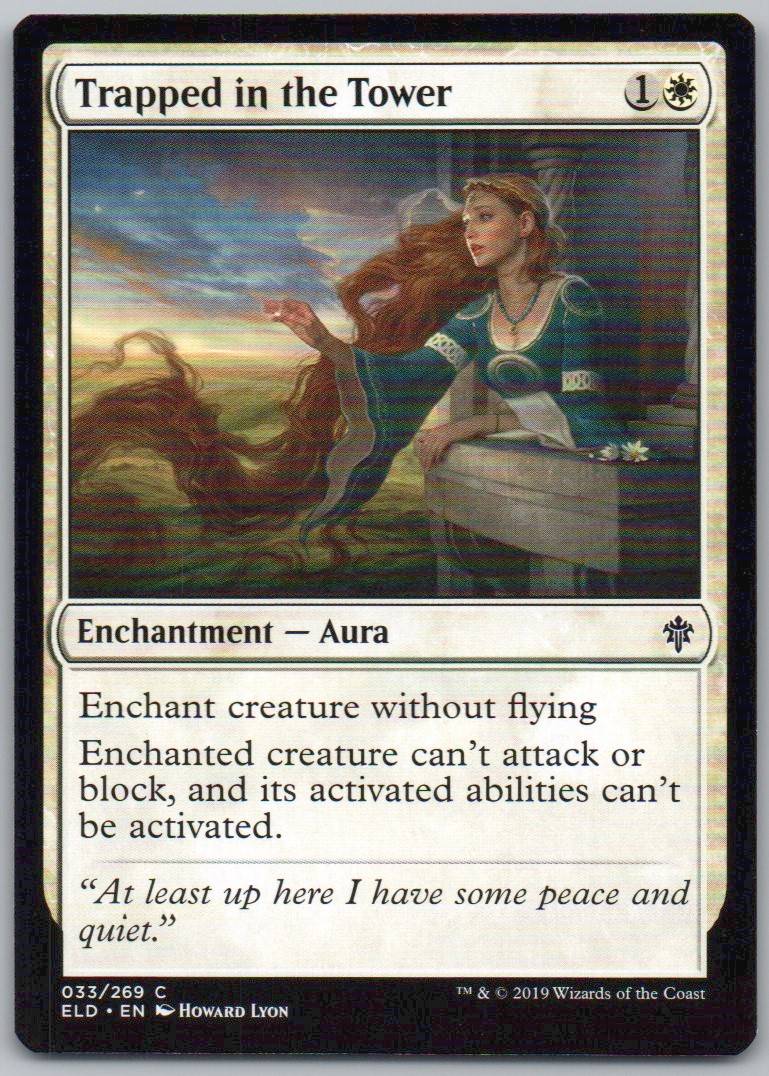 Trapped in the Tower 33 Normal Enchantment Card - Throne of Eldraine