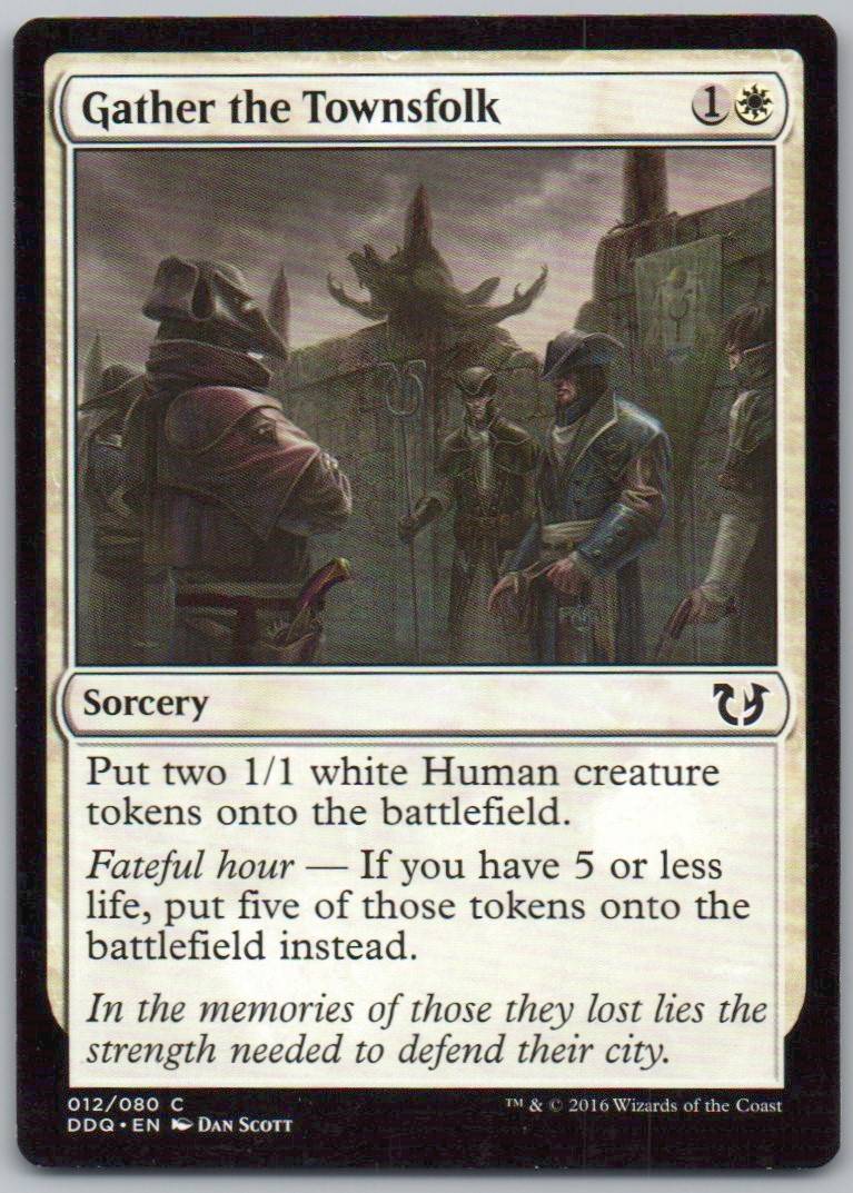 Gather the Townsfolk 12 Normal Sorcery Card - Duel Decks: Blessed vs. Cursed