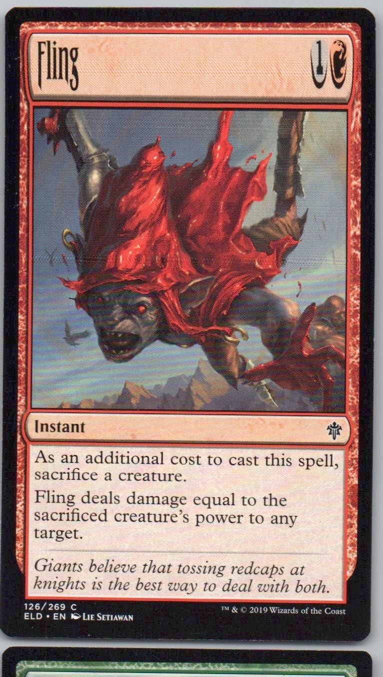 Fling 126 Normal Instant Card - Throne of Eldraine
