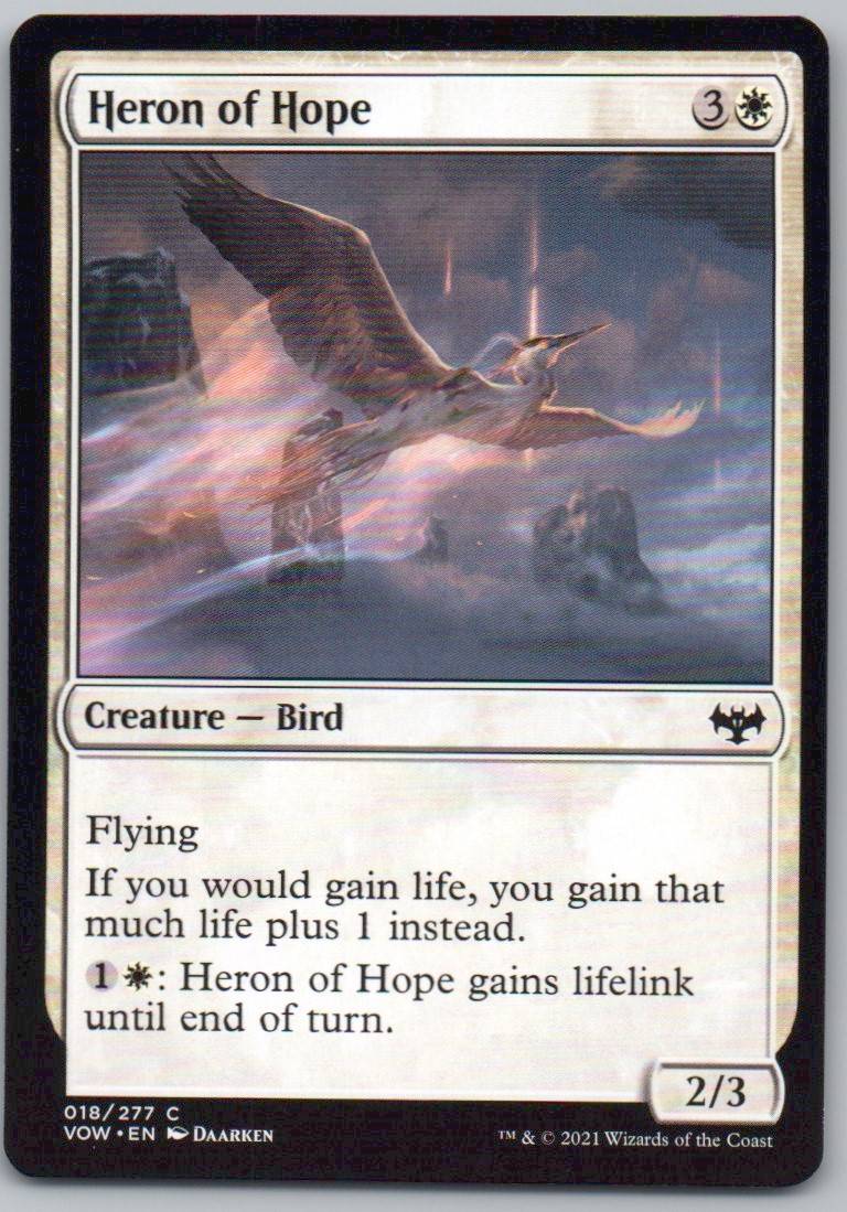 Heron of Hope 18 Normal Creature Card - Innistrad: Crimson Vow