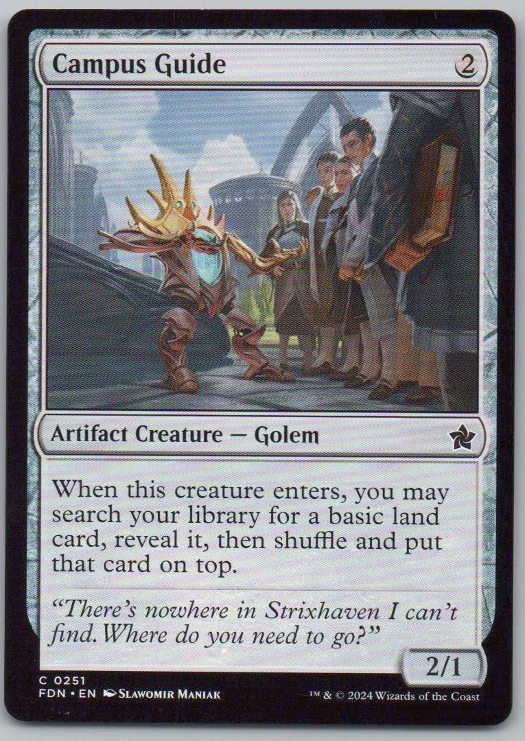 Campus Guide 251 Normal Artifact Card - Foundations