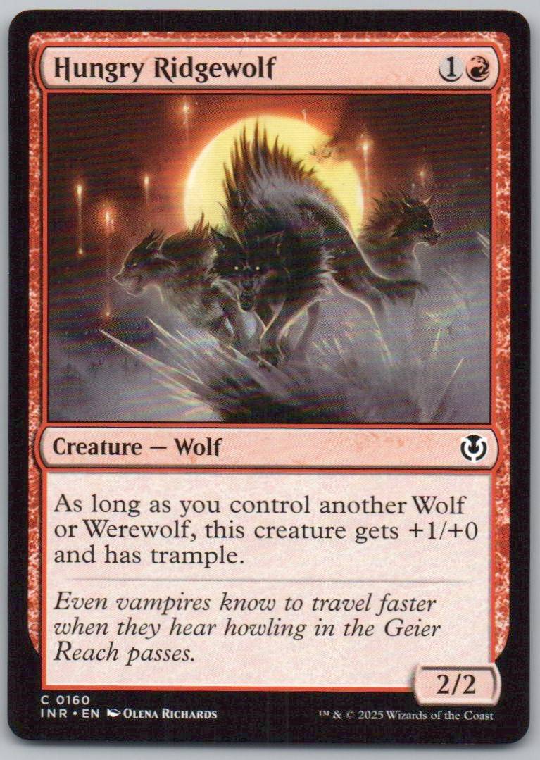 Hungry Ridgewolf 160 0 Creature Card - Innistrad Remastered