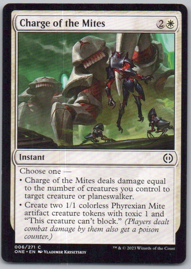 Charge of the Mites 6 Normal Instant Card - Phyrexia: All Will Be One