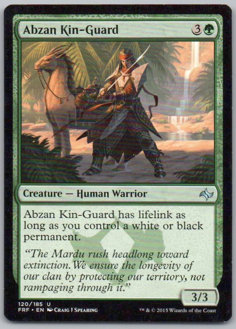 Abzan Kin-Guard 120 Normal Creature Card - Fate Reforged