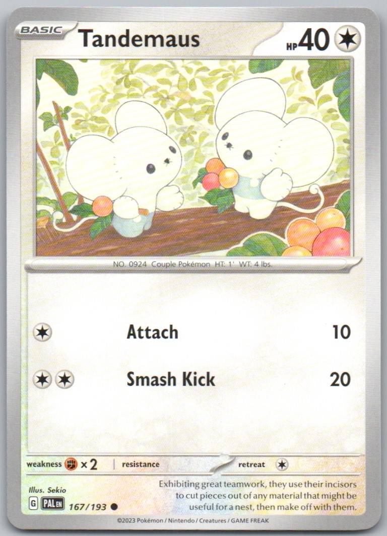 Tandemaus 167 Normal Colorless Card - Paldea Evolved