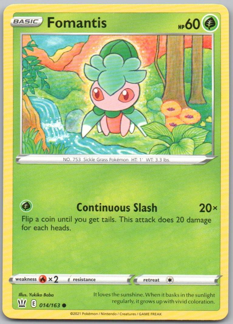 Fomantis 014 Normal Grass Card - Battle Styles
