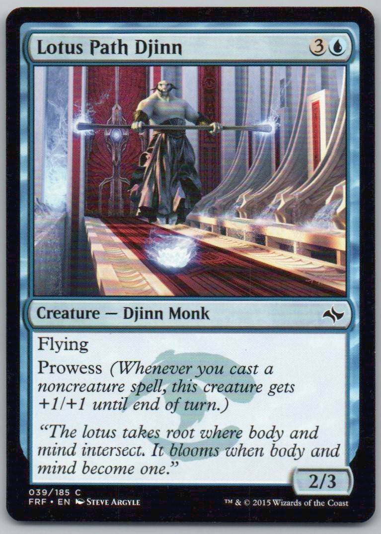 Lotus Path Djinn 39 Normal Creature Card - Fate Reforged