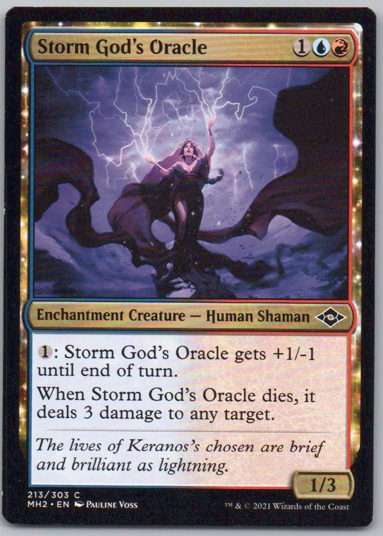 Storm God's Oracle 213 Normal Enchantment Card - Modern Horizons 2