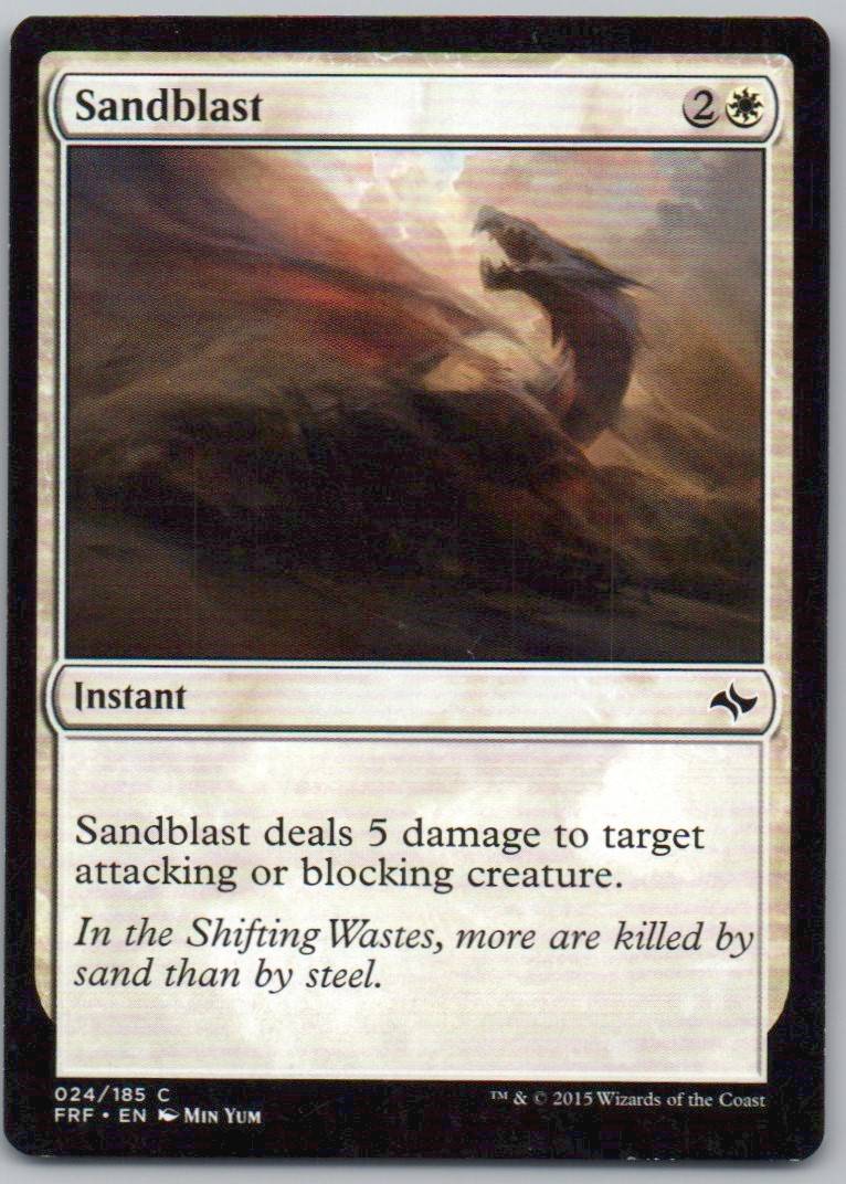 Sandblast 24 Normal Instant Card - Fate Reforged