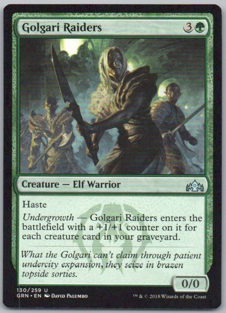 Golgari Raiders 130 Normal Creature Card - Guilds of Ravnica