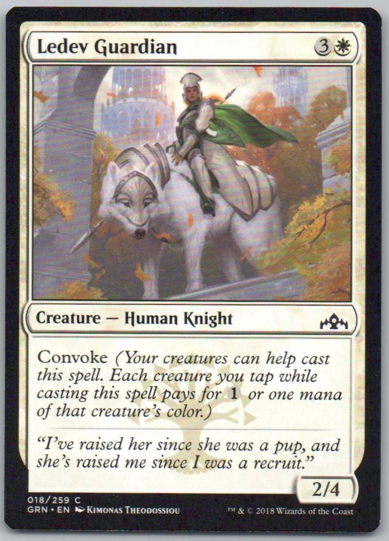 Ledev Guardian 18 Normal Creature Card - Guilds of Ravnica