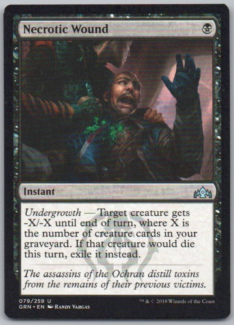 Necrotic Wound 79 Normal Instant Card - Guilds of Ravnica
