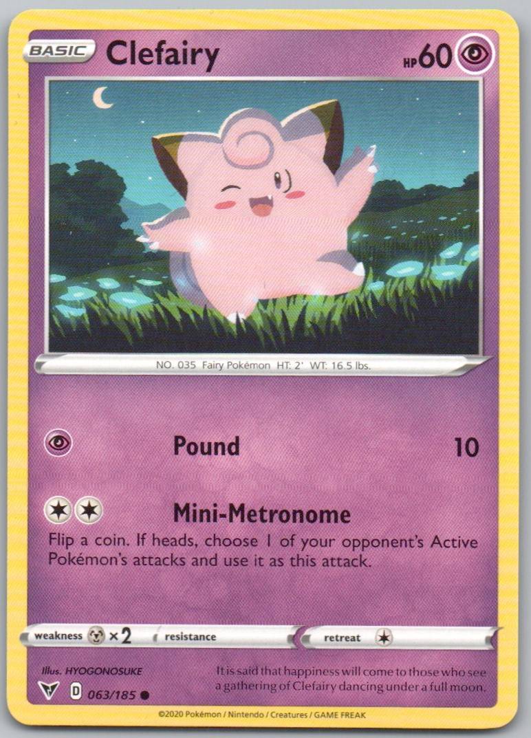 Clefairy 063 Normal Psychic Card - Vivid Voltage