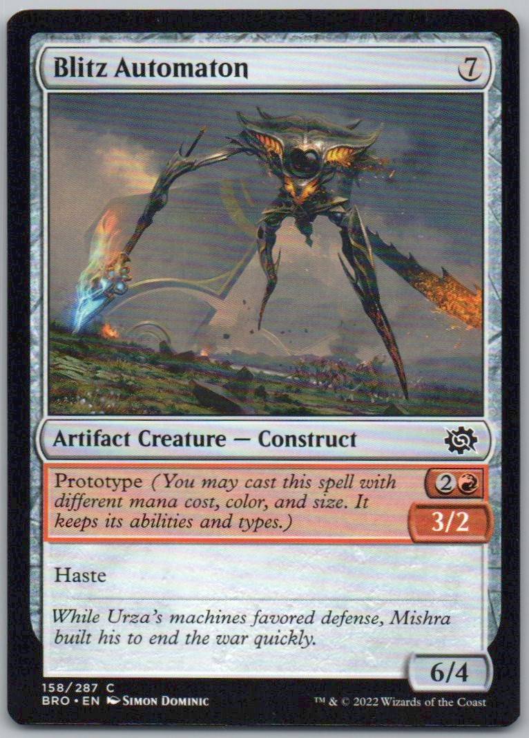 Blitz Automaton 158 Normal Artifact Card - The Brothers' War