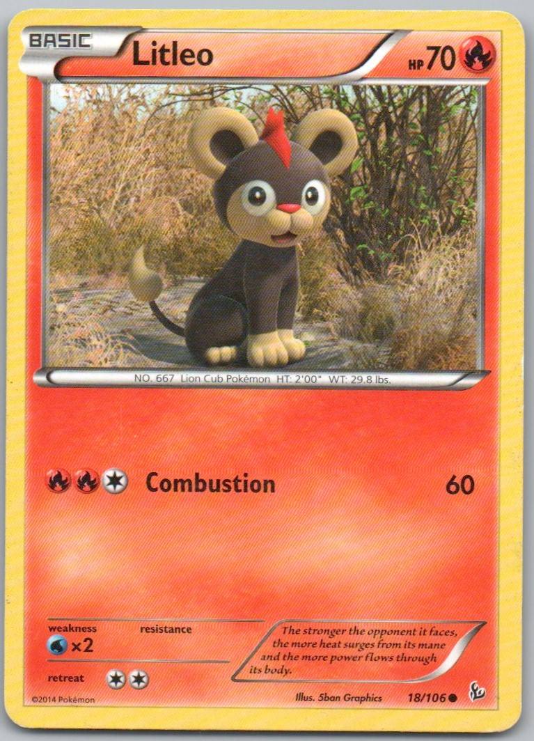 Litleo 018 Normal Fire Card - Flashfire