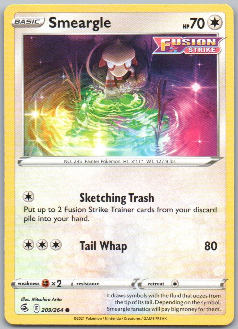Smeargle 209 Normal Colorless Card - Fusion Strike
