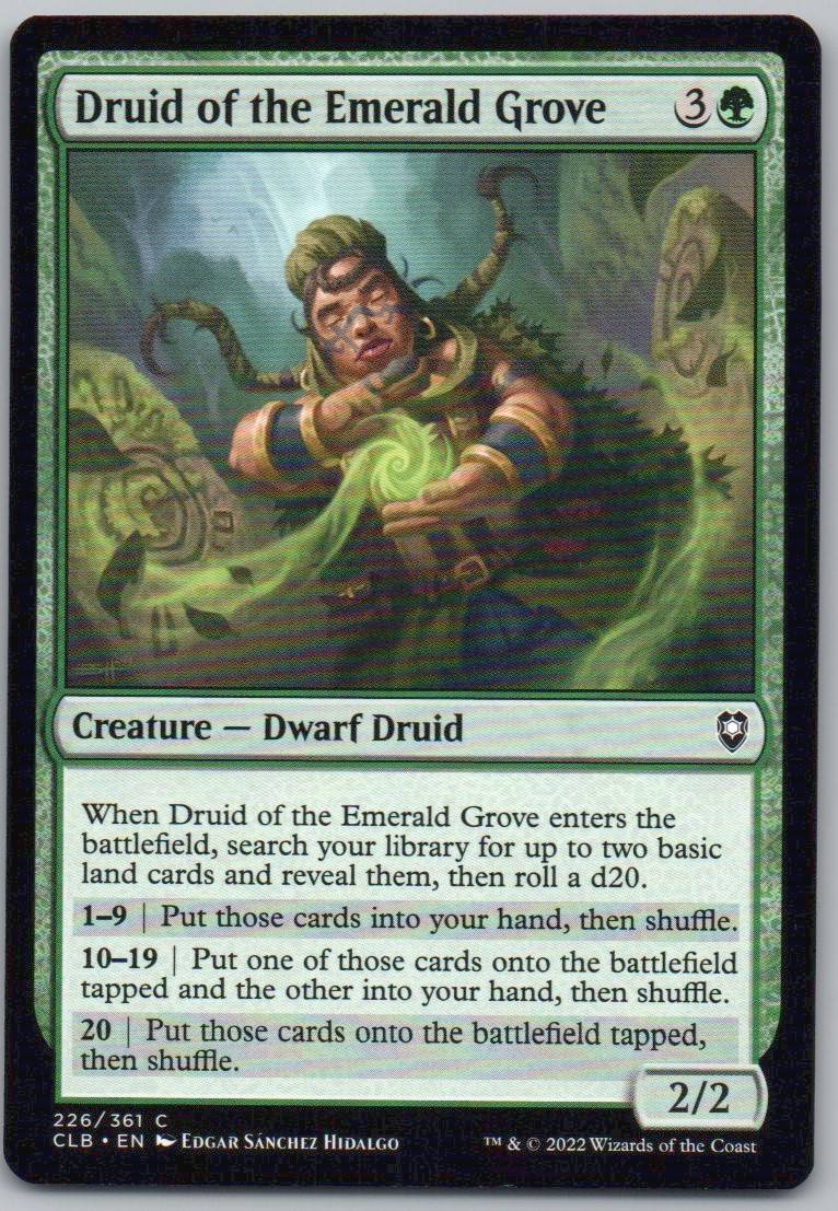 Druid of the Emerald Grove 226 Normal Creature Card - Commander Legends: Battle for Baldur's Gate