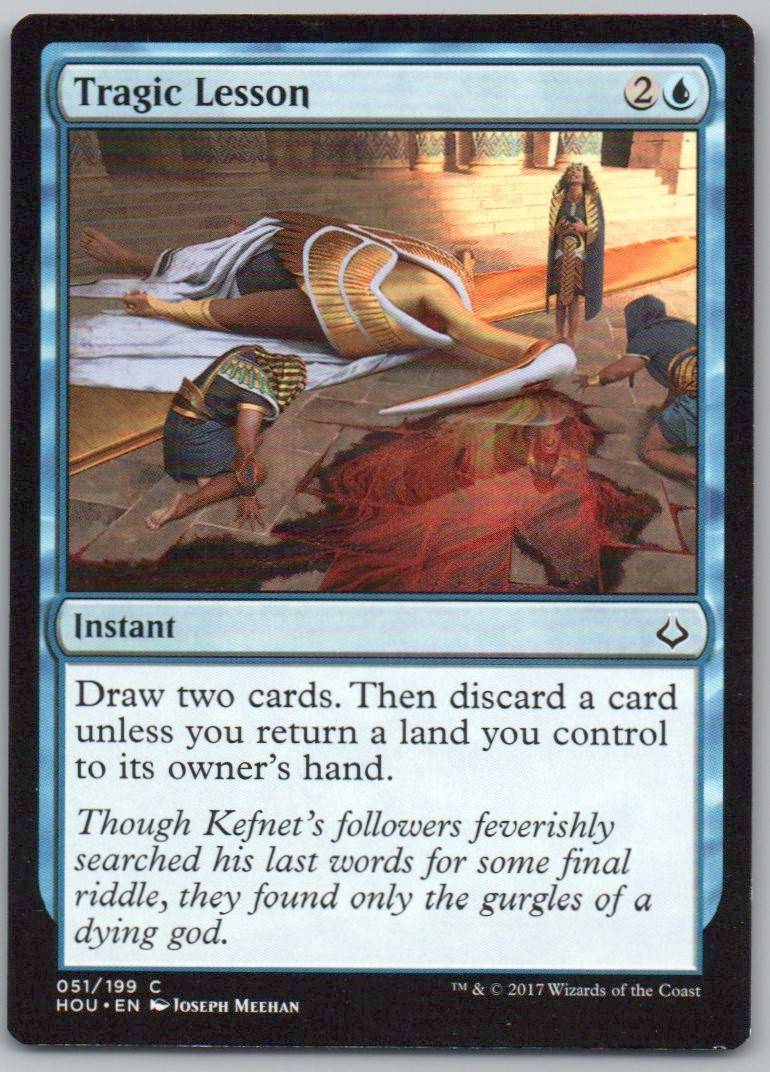 Tragic Lesson 51 Normal Instant Card - Hour of Devastation