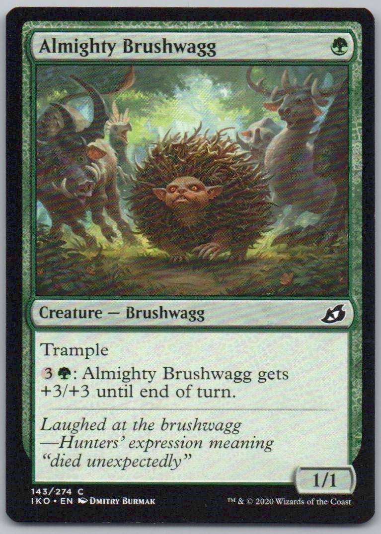 Almighty Brushwagg 143 Normal Creature Card - Ikoria: Lair of Behemoths