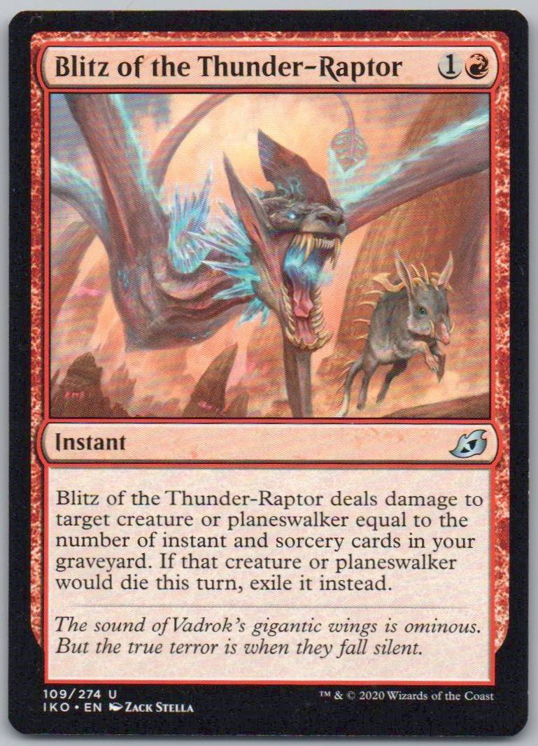 Blitz of the Thunder-Raptor 109 Normal Instant Card - Ikoria: Lair of Behemoths