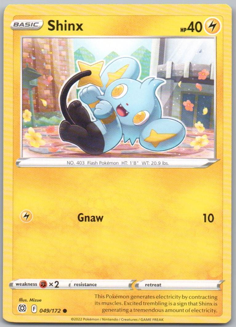 Shinx 049 Normal Lightning Card - Brilliant Stars