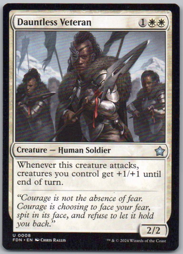 Dauntless Veteran 8 Normal Creature Card - Foundations