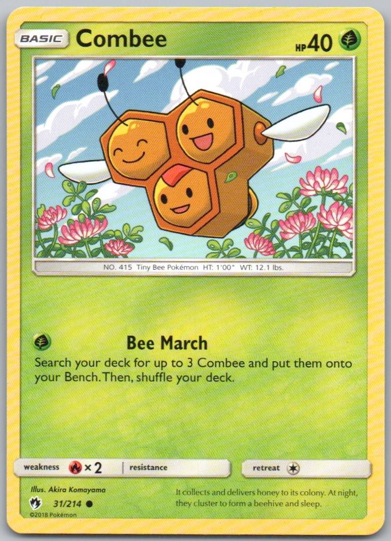 Combee 031 Normal Grass Card - Lost Thunder