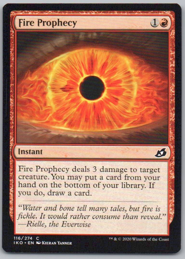 Fire Prophecy 116 Normal Instant Card - Ikoria: Lair of Behemoths