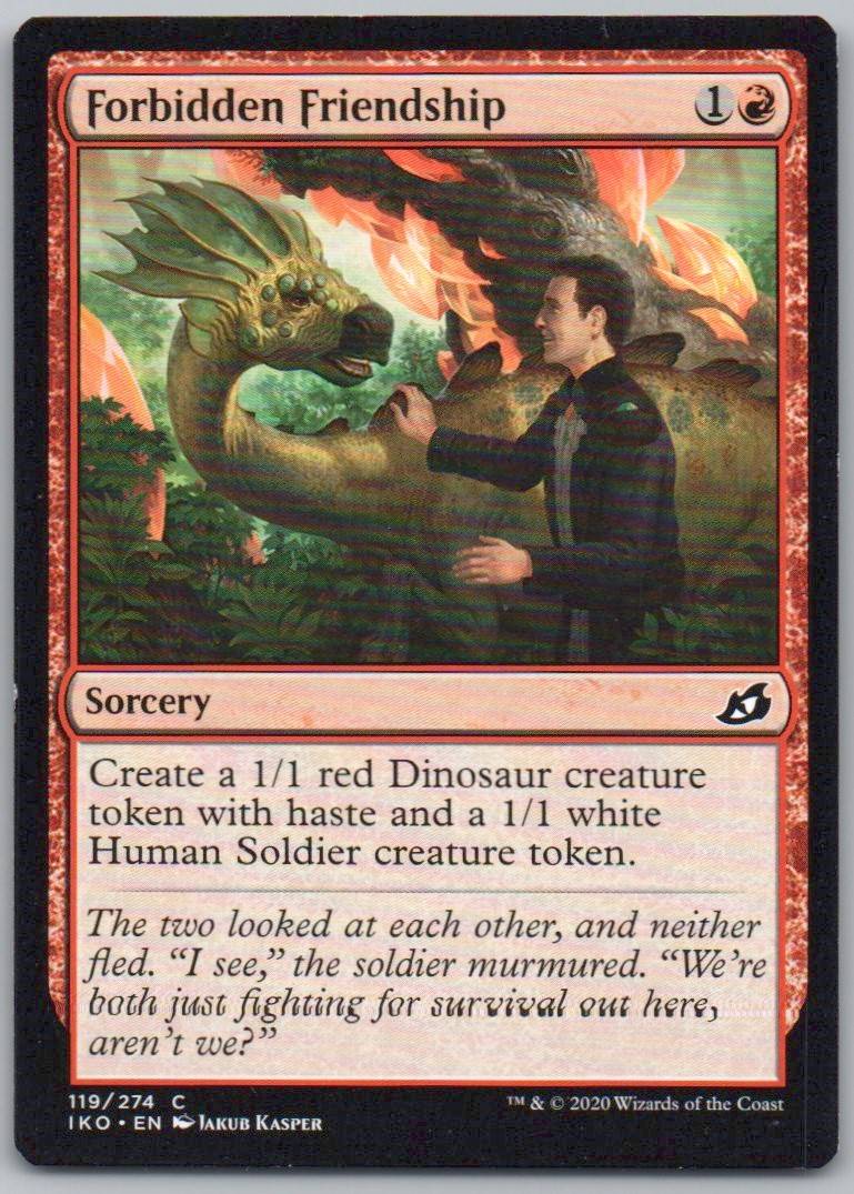 Forbidden Friendship 119 Normal Sorcery Card - Ikoria: Lair of Behemoths