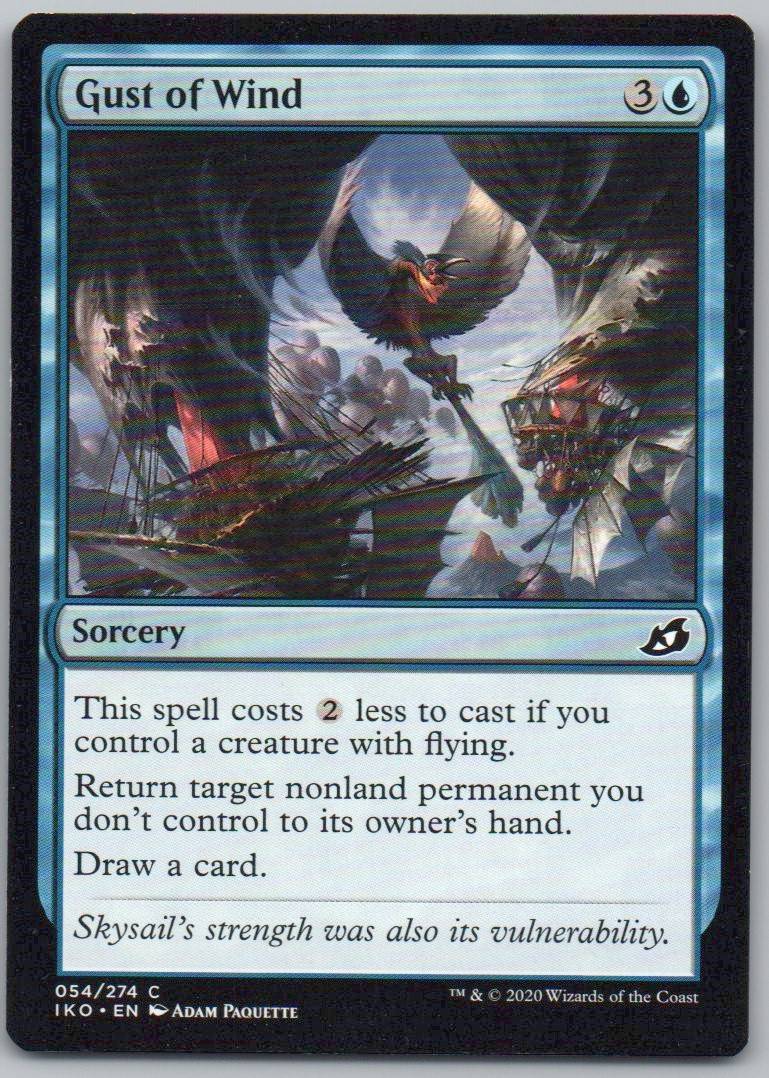 Gust of Wind 54 Normal Sorcery Card - Ikoria: Lair of Behemoths